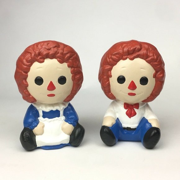 unbranded Other - Vtg Raggedy Ann and Andy Doll‎ Ceramic Hand Painted